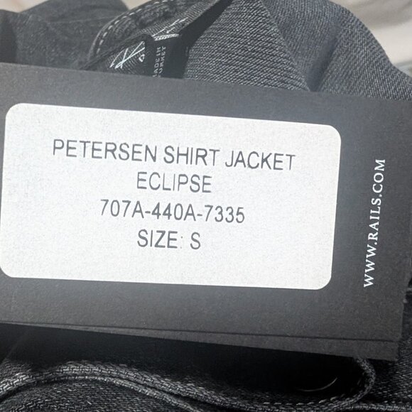 Rails | Petersen Belted Denim Shirt Jacket In Eclipse - Picture 5 of 9